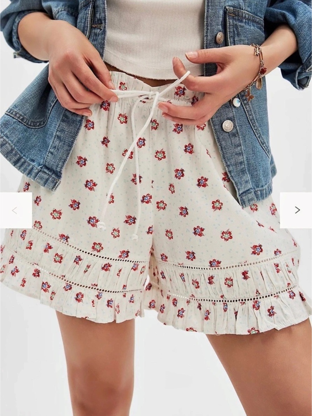 Free People- Cambridge Printed Pull On Shorts